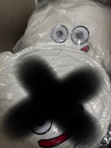 슬라임 커다란 복슬복슬 봉제 인형 슬라임 스노우 1개