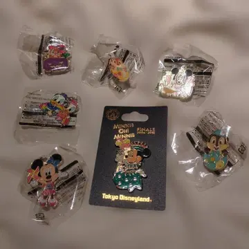 도쿄 디즈니랜드 미키&미니 핀 배지 참