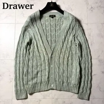 Drawer 캐시미어 혼방 코튼 케이블 니트 가디건 1