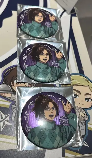 진격의 거인 IKEPRI CANVAS 프린스 호텔 한지 캔뱃지