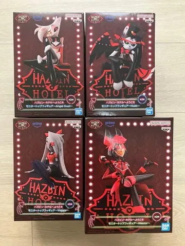 해즈빈 호텔에 오신 것을 환영합니다 모니터 탑 피규어 A 4체 세트