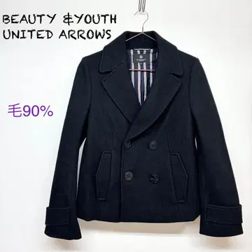 뷰티 앤 유스 유나이티드 애로우즈 피 코트 아우터 블랙