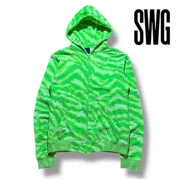 SWAGGER 블록 카모 무늬 후디