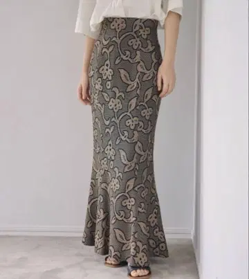 TODAYFUL 자카드 리프 펜슬 스커트 36