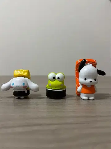 산리오 캐릭터즈 스시 가챠 3종 세트