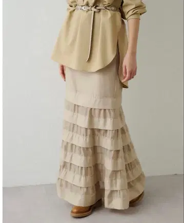 Whim Gazette 위임 가제트 오간자 머메이드 스커트