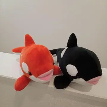 고베 스마 씨 월드 범고래 봉제 인형 세트