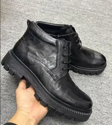 블랙 레이스업 비즈니스 슈즈