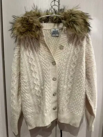 스픽 앤 스팬 알파카 혼방 해밀턴 케이블 가디건