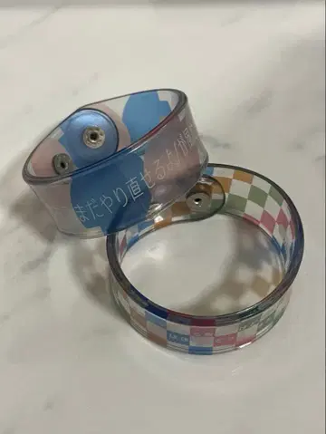 크리프하이프 러버밴드 클리어 뱅글 사계절 책갈피