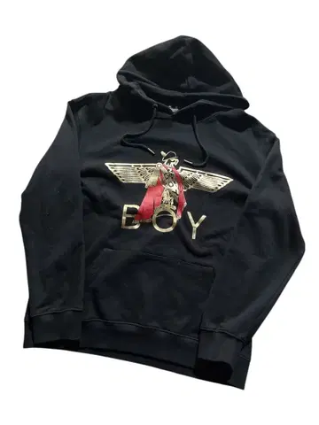 BOY LONDON 보이 런던 후드티 골드 프린트 XL