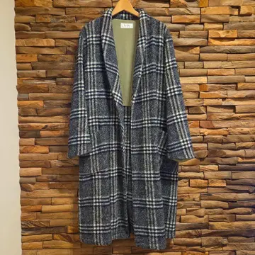SANDINISTA 울 체크 코트 L 사이즈