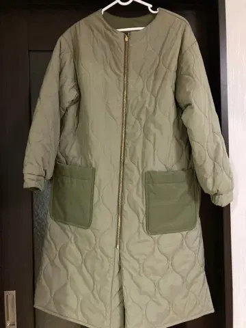 로페피크닉 퀼팅 리버서블 롱 코트 M 사이즈