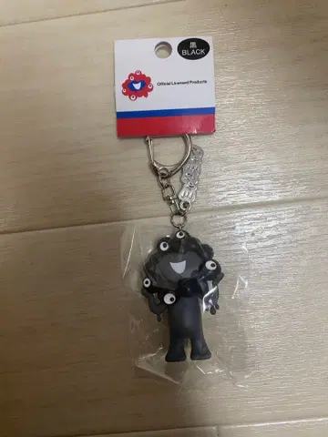 블랙 BLACK 미야쿠미야쿠 입체 PVC 키링 간사이 만박 샵 디자인