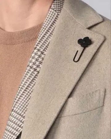 라르디니 코트용 신형 라펠 핀 부토니에르 새상품