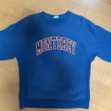 MONTEREY 자수 네이비 맨투맨 M