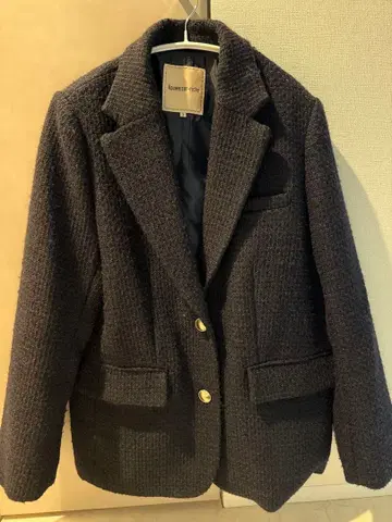 apuweiser-riche 트위드 자켓 다크 네이비