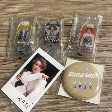 SnowMan 부적 키링 SnowMan RAYS 폴라로이드풍 카드