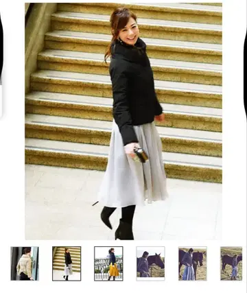 다운 자켓 숏 리본