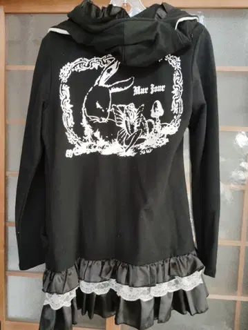 양산계 토끼 토끼 귀 후드티 스커트