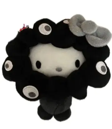 미야쿠미야쿠 변신 봉제 인형 카라비너 만박 BC 블랙 산리오 키티