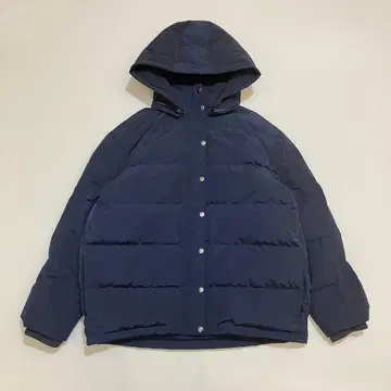 미라 오웬 2WAY 다운 자켓 후드 탈부착 가능 네이비