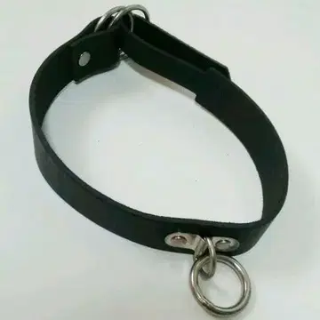쿠로유메 키요하루 블랙 SADS 2way 리얼 가죽 반지 넥 밴딩 초커
