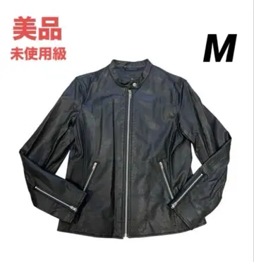 새상품급 유니클로 네오 가죽 라이더 싱글 자켓 가죽 자켓 M
