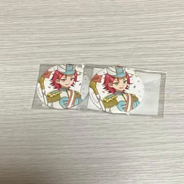 미타카 아사히 캔뱃지 마루쿠지 프리파라 2점