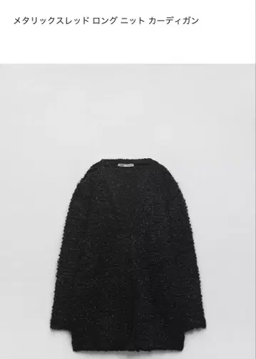 zara 메탈릭 라메 니트 가디건