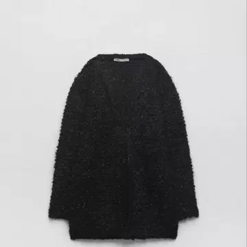zara 메탈릭 라메 니트 가디건