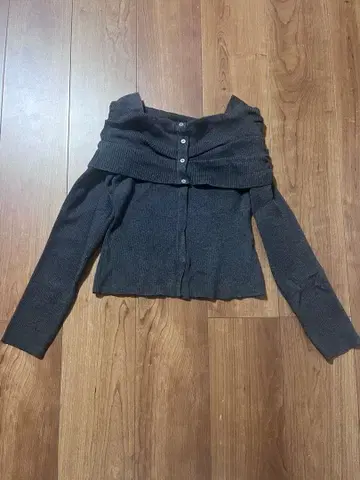 미스틱 오프숄더 디자인 리브 니트 프리 미사용 새상품