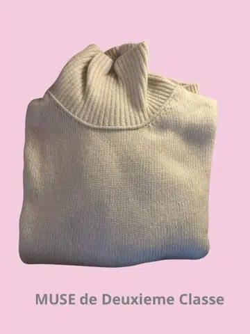 MUSE de Deuxieme Classe 아이보리 터틀 니트