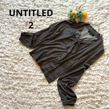 언타이틀 보타이 블라우스 핀턱 리본 긴팔 다크 그레이 2