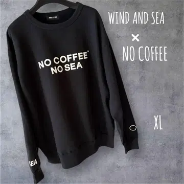 WIND AND SEA x NO COFFEE 맨투맨 트레이닝복 XL 블랙