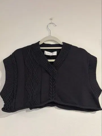 LE CIEL BLEU 블랙 니트 베스트 36