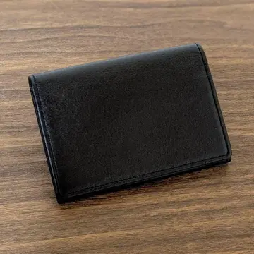 미사용 새상품 TAVARAT 카드 케이스 명함지갑 천연 가죽