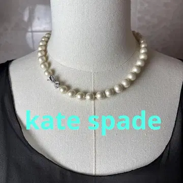 kate spade 케이트 스페이드 화이트 펄 리본 목걸이