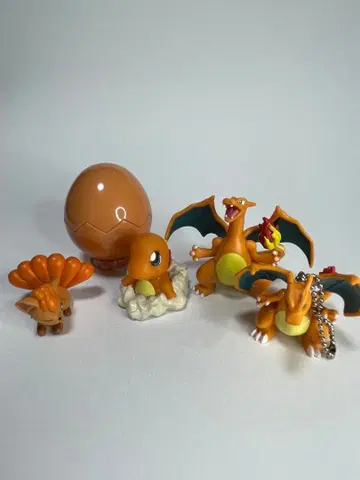 리자몽 파이리 식스테일 피규어 세트