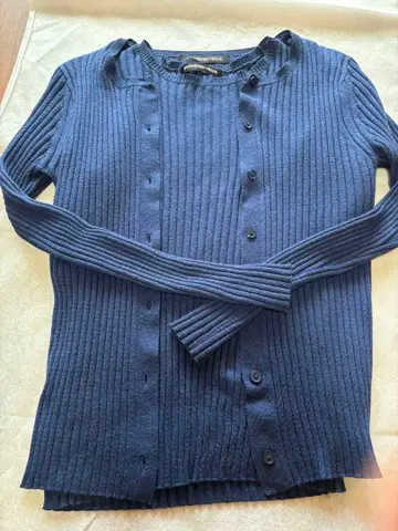 네이비 리브 가디건