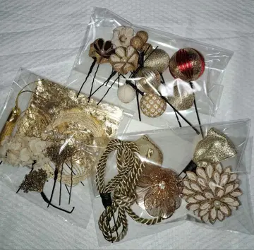 성인식 기모노 머리 장식