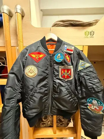 [아비렉스] MA-1 플라이트 자켓 탑건 모델 블랙