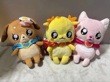 프리큐어 쥐고 흔들 변신! 말하는 코메코메 팜팜 멘멘 3체 봉제 인형