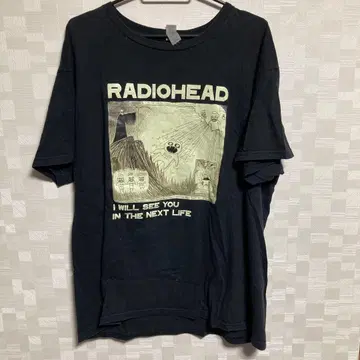 RADIOHEAD 그래픽 T셔츠 XL 블랙