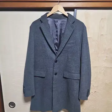 UNION STATION 그레이 체스터 코트 L 사이즈