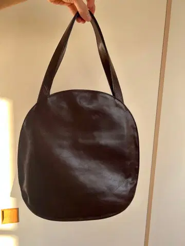 [군겐도] 다크 브라운 가죽 숄더백