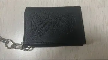 블랙 엠보싱 가공 접이식 지갑