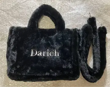미사용 새상품 Darich 무크 퍼 백 블랙