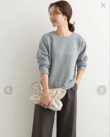 URBAN RESEARCH DOORS 사카리버 원단 풀오버 니트