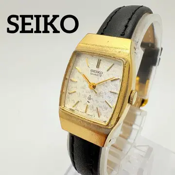 새상품 배터리 작동 SEIKO 세이코 여성용 골드 스퀘어 손목시계